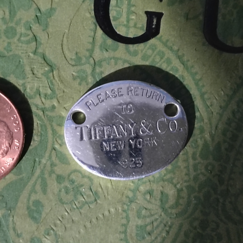 Tiffany & Co. Silver Tag